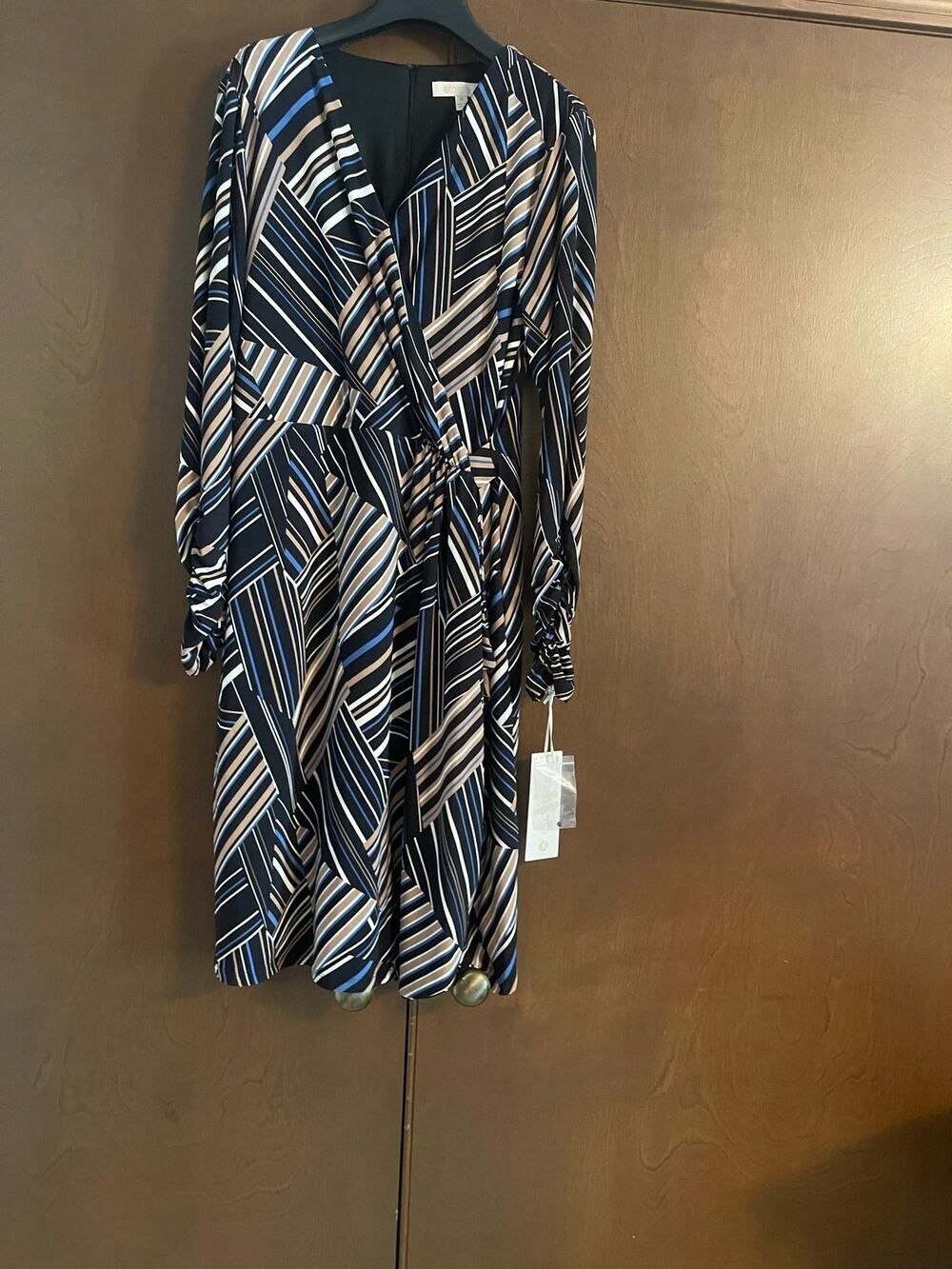 Striped long sleeve dress
